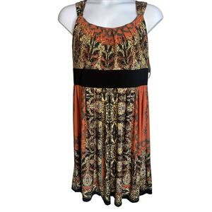 Women's Sleeveless Dress Size 14W Empire Waist A Line Stretch R & M Richards